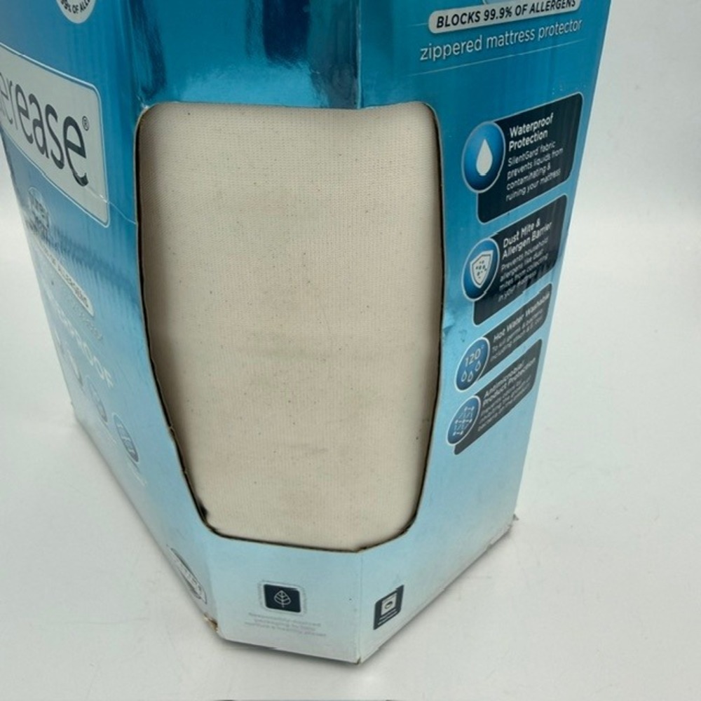 Allerease Purely Clean Pro Queen Zippered Mattress Protector Waterproof Allergen - Picture 9 of 10